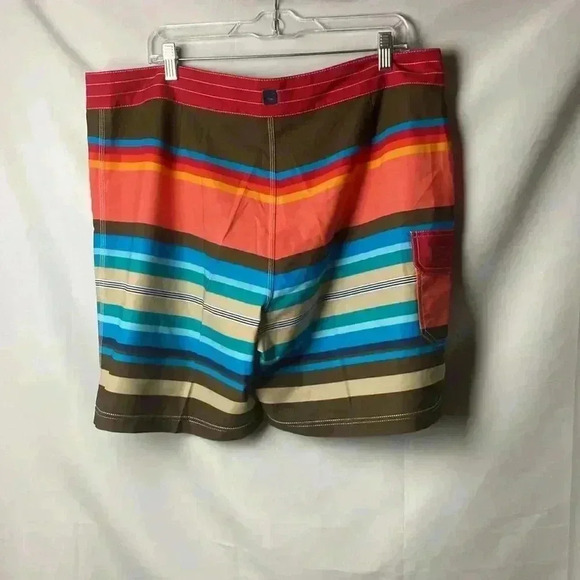 SPERRY TOP SIDER MENS SIZE 38 BOARD SHORTS MULTICOLOR STRIPES DRAWSTRING… - Picture 8 of 13